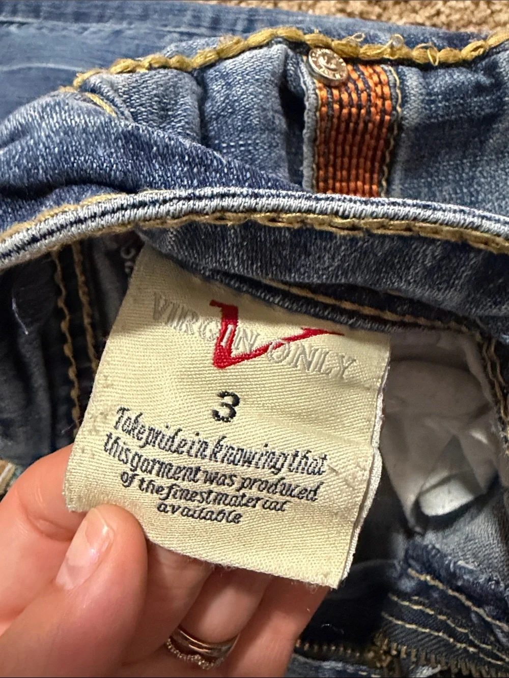 Virgin Only Women’s Jeans in Medium Blue Wash